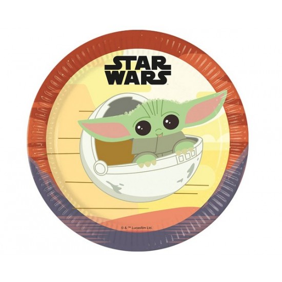 Πιάτα πάρτυ Star Wars Grogu (8 τεμ)