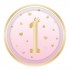 Πιάτα φαγητού 1st Birthday ροζ (8 τεμ)