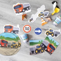 Πιάτα φαγητού Construction Party (8 τεμ)