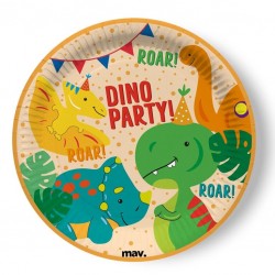 Πιάτα φαγητού Dino Party (8 τεμ) Πιάτα φαγητού Dino Party (8 τεμ)