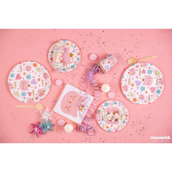 Πιάτα φαγητού Γατούλα Πριγκίπισσα (8 τεμ)