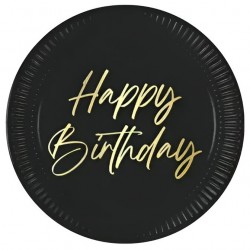 Πιάτα φαγητού μαύρα Elegant Birthday (8 τεμ) Πιάτα φαγητού μαύρα Elegant Birthday (8 τεμ)