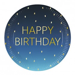 Πιάτα φαγητού μπλε Όμπρε Birthday (8 τεμ) Πιάτα φαγητού μπλε Όμπρε Birthday (8 τεμ)