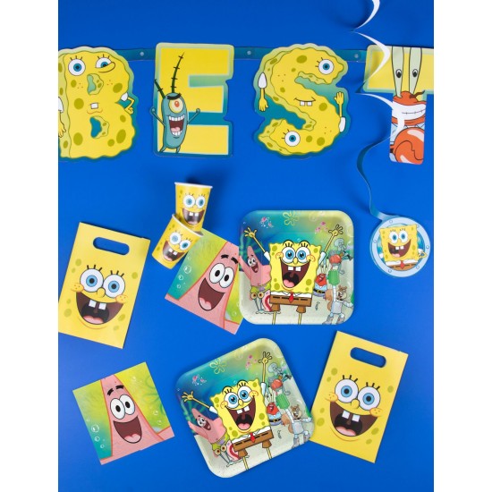 Πιάτα φαγητού Μπομπ Σφουγγαράκης (8 τεμ)