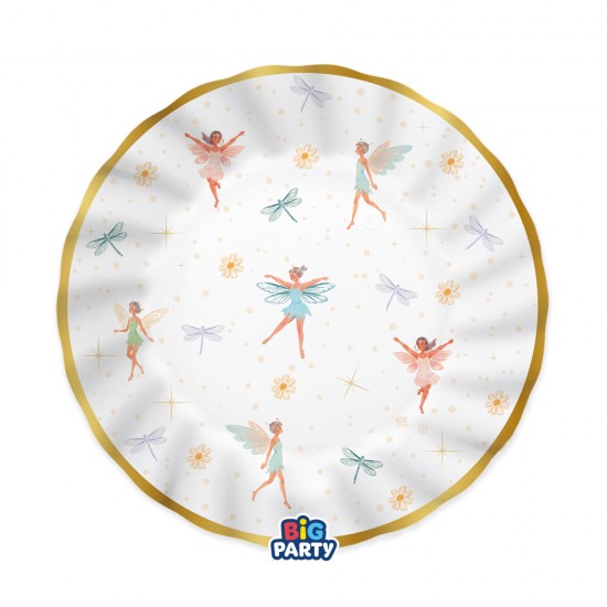 Χάρτινα Πιάτα φαγητού -  Νεράιδες (6 τεμ)