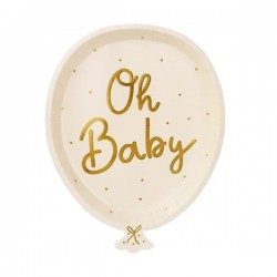 Πιάτα πάρτυ Μπαλονάκι - Oh Baby (6 τεμ) Πιάτα πάρτυ Μπαλονάκι - Oh Baby (6 τεμ)