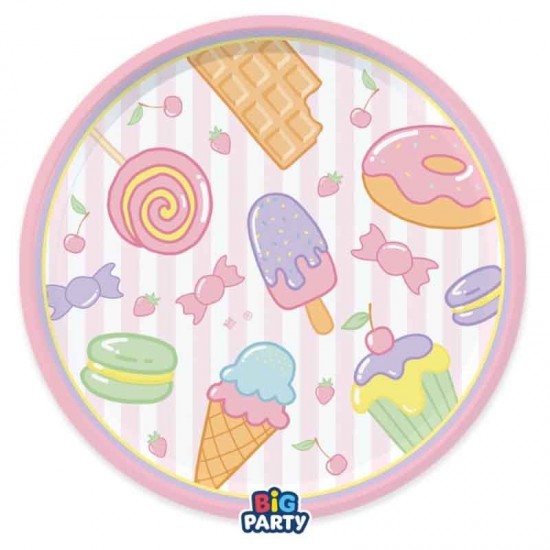 Πιάτα πάρτυ - Παγωτά και Ζαχαρωτά (6 τεμ)