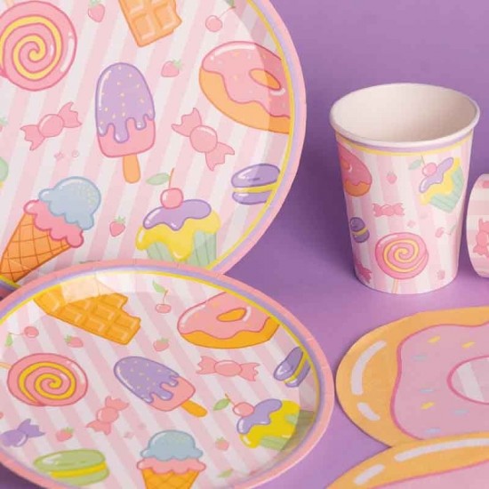 Πιάτα πάρτυ - Παγωτά και Ζαχαρωτά (6 τεμ)