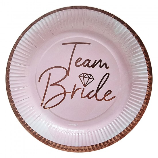Πιάτα φαγητού Team Bride (8 τεμ)