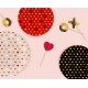 Πιάτα φαγητού Valentine ΧΟΧΟ (6 τεμ)