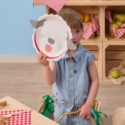 Πιάτα φαγητού Ζωάκια της Φάρμας 3D (6 τεμ)