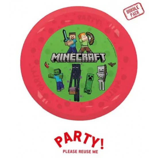 Πιάτα πολλαπλών χρήσεων - Minecraft (4 τεμ) Πιάτα πολλαπλών χρήσεων - Minecraft (4 τεμ)