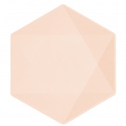 Πιάτα Vert Décor ροδακινί εξάγωνο (6 τεμ) Πιάτα Vert Décor ροδακινί εξάγωνο (6 τεμ)