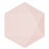 Πιάτα Vert Décor ροζ εξάγωνο (6 τεμ)