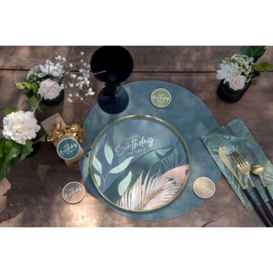 Πιάτα Ζούγκλα " Happy Birthday to you" (10 τεμ)