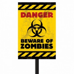 Πινακίδα κήπου "Danger - Beware of Zombies Πινακίδα κήπου "Danger - Beware of Zombies