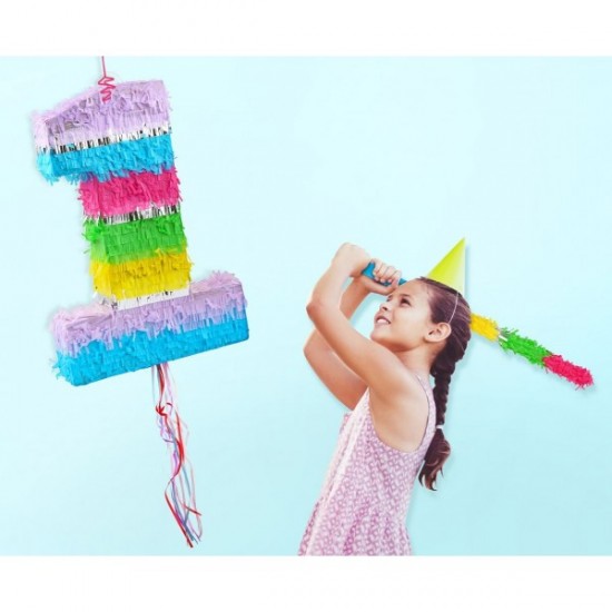 Πινιάτα για πάρτυ Αριθμός 1 παστέλ Πινιάτα για πάρτυ Αριθμός 1 παστέλ