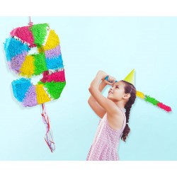 Πινιάτα για πάρτυ Αριθμός 9 παστέλ