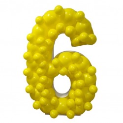 Πλαίσιο μπαλονιών Αριθμός 6 Πλαίσιο μπαλονιών Αριθμός 6
