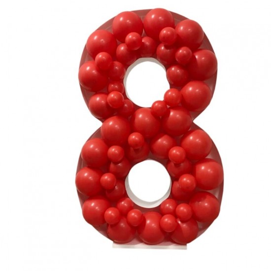 Πλαίσιο μπαλονιών Αριθμός 8 Πλαίσιο μπαλονιών Αριθμός 8