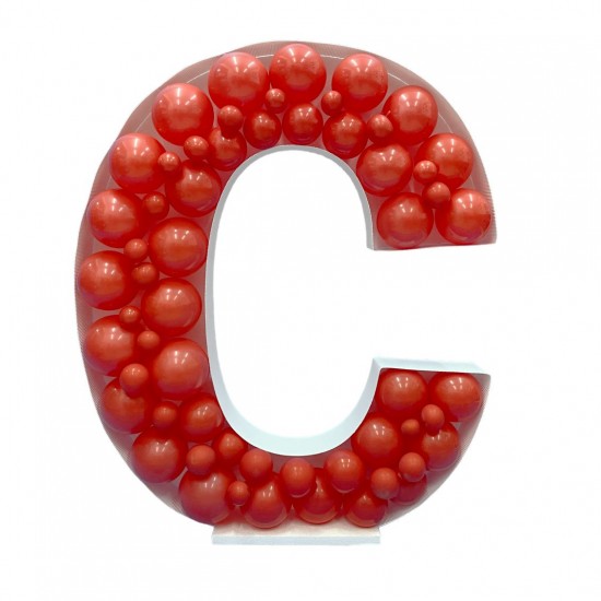 Πλαίσιο μπαλονιών Γράμμα C Πλαίσιο μπαλονιών Γράμμα C