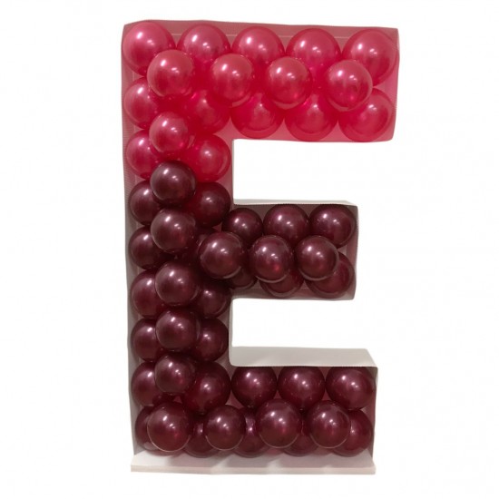 Πλαίσιο μπαλονιών Γράμμα E Πλαίσιο μπαλονιών Γράμμα E