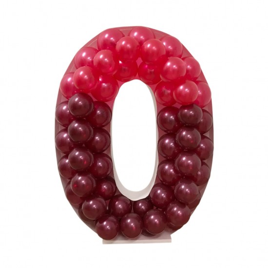 Πλαίσιο μπαλονιών Γράμμα O Πλαίσιο μπαλονιών Γράμμα O