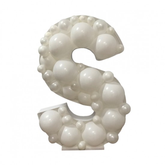 Πλαίσιο μπαλονιών Γράμμα S Πλαίσιο μπαλονιών Γράμμα S