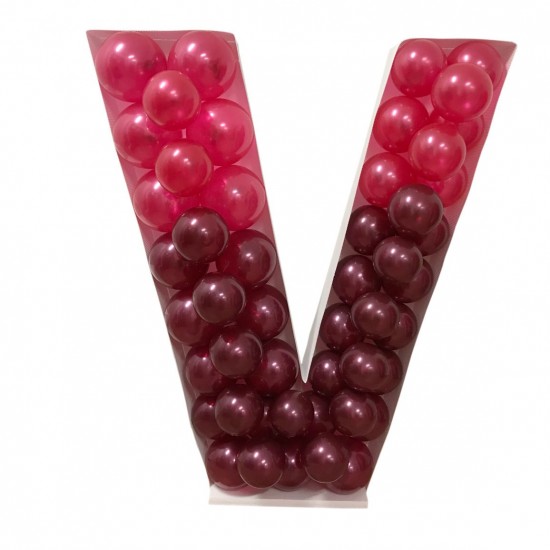 Πλαίσιο μπαλονιών Γράμμα V Πλαίσιο μπαλονιών Γράμμα V