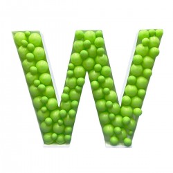 Πλαίσιο μπαλονιών Γράμμα W Πλαίσιο μπαλονιών Γράμμα W