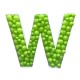 Πλαίσιο μπαλονιών Γράμμα W Πλαίσιο μπαλονιών Γράμμα W
