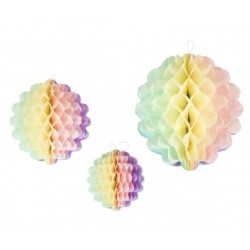 Πολύχρωμες Διακοσμητικές Κυψέλες Οροφής (3 τεμ)