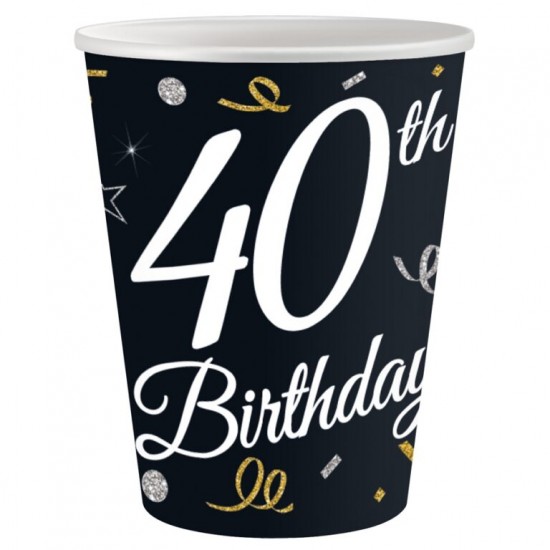 Ποτήρια 40th Birthday (6 τεμ)