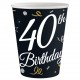 Ποτήρια 40th Birthday (6 τεμ)