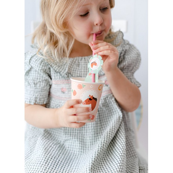 Ποτήρια πάρτυ Άλογο Vintage (6 τεμ)