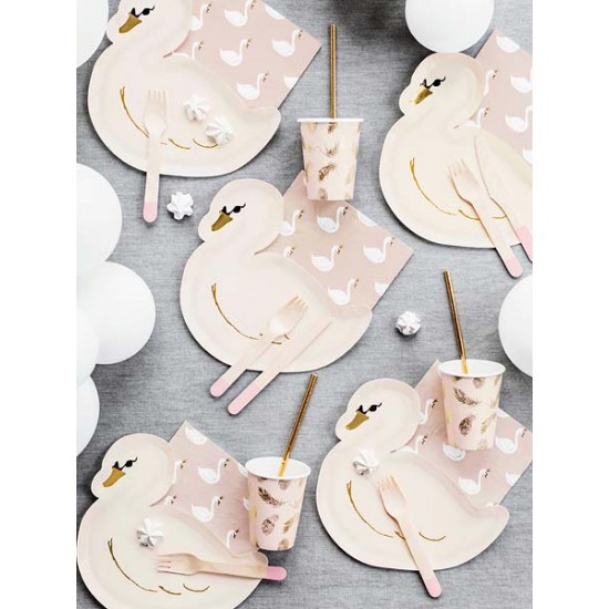 Ποτήρια πάρτυ χρυσά Φτερά (6 τεμ)