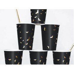 Ποτήρια πάρτυ με χρυσές Νυχτερίδες (6 τεμ) Ποτήρια πάρτυ με χρυσές Νυχτερίδες (6 τεμ)