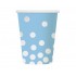 Ποτήρια πάρτυ Μπλε με πουά (6 τεμ)