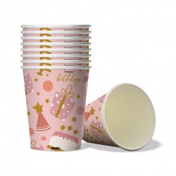 Ποτήρια πάρτυ Rose Confetti (8 τεμ) Ποτήρια πάρτυ Rose Confetti (8 τεμ)