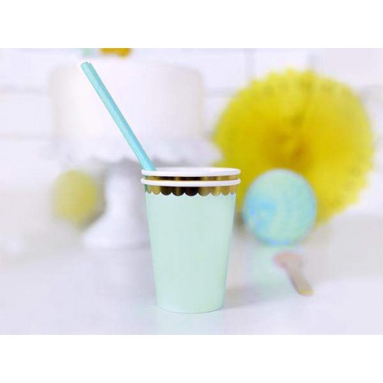 Ποτήρια πάρτυ Βεραμάν με χρυσό (6 τεμ)