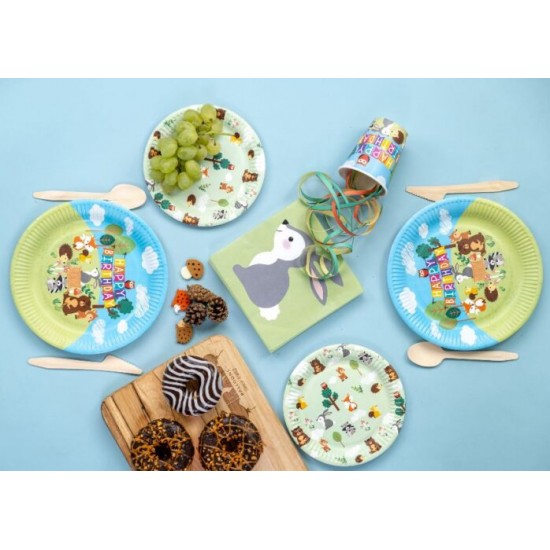 Ποτήρια πάρτυ Woodland (8 τεμ)