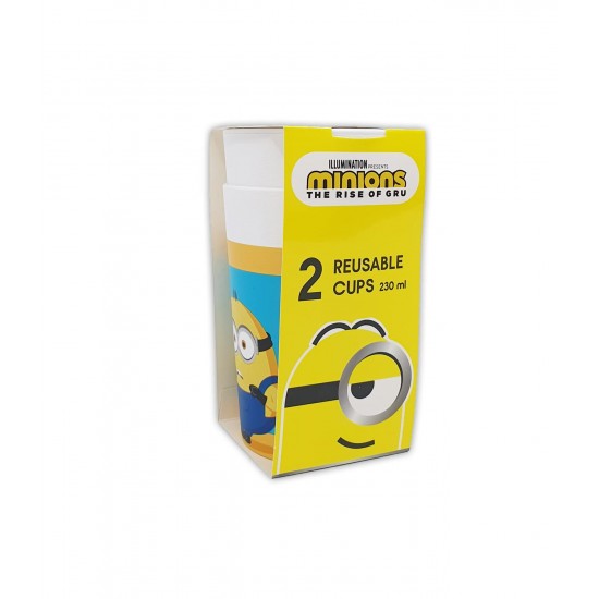 Ποτήρια πολλαπλών χρήσεων Minions Rise of Gru (2 τεμ)