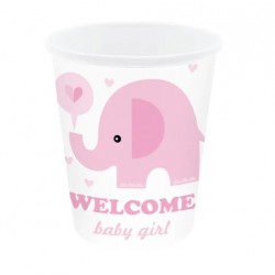 Ποτήρια πάρτυ Ελεφαντάκι - Baby Girl (6 τεμ) Ποτήρια πάρτυ Ελεφαντάκι - Baby Girl (6 τεμ)