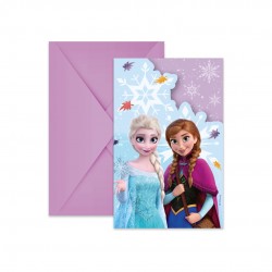 Προσκλήσεις πάρτυ Frozen με φάκελο (6 τεμ) Προσκλήσεις πάρτυ Frozen με φάκελο (6 τεμ)