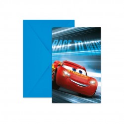 Προσκλήσεις πάρτυ Cars "Victory is mine" με φάκελο (6 τεμ) Προσκλήσεις πάρτυ Cars "Victory is mine" με φάκελο (6 τεμ)