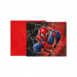Προσκλήσεις Spiderman με φάκελο (6 τεμ) Προσκλήσεις Spiderman με φάκελο (6 τεμ)