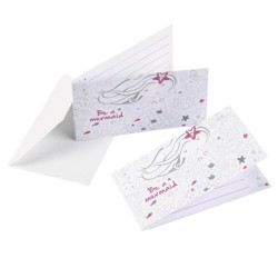 Προσκλήσεις πάρτυ Γοργόνα "Be a Mermaid" (8 τεμ) Προσκλήσεις πάρτυ Γοργόνα "Be a Mermaid" (8 τεμ)