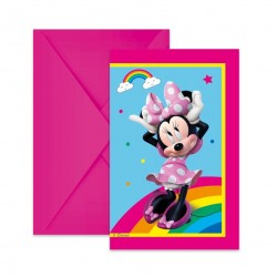 Προσκλήσεις πάρτυ Minnie με φάκελο (6 τεμ) Προσκλήσεις πάρτυ Minnie με φάκελο (6 τεμ)