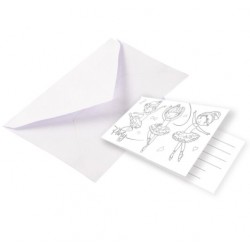 Προσκλήσεις πάρτυ Μπαλαρίνα (8 τεμ) Προσκλήσεις πάρτυ Μπαλαρίνα (8 τεμ)