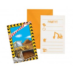 Προσκλήσεις πάρτυ Μπουλντόζες (6 τεμ) Προσκλήσεις πάρτυ Μπουλντόζες (6 τεμ)
